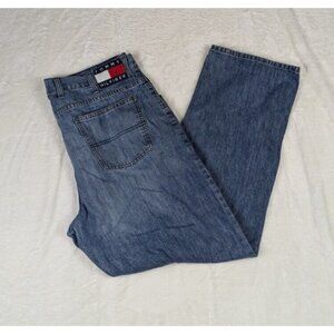 VTG 90s Tommy Hilfiger Freedom Jeans Mens 38x32* Blue Denim Baggy Y2K Hip Hop